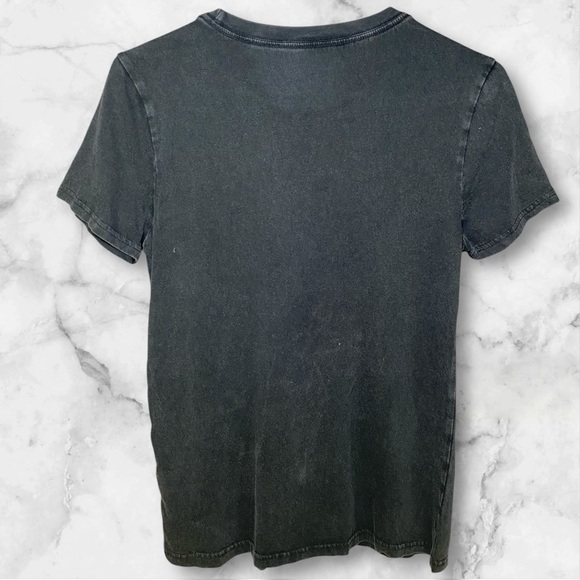 Lucky Brand Black Floral Graphic T-Shirt, XS - Picture 2 of 6